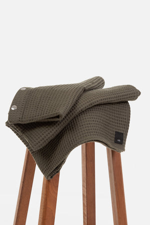 2 w 1 bawełniany szalik do karmienia - khaki