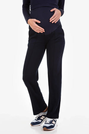 Eleganckie spodnie ciążowe z organicznej bawełny