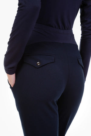 Eleganckie spodnie ciążowe z organicznej bawełny