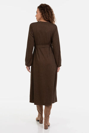 Elegancka długa sukienka ciążowa