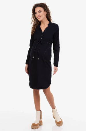 Jeansowa sukienka ciążowa i do karmienia