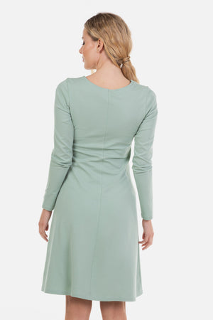Elegancka sukienka ciążowa i do karmienia - miętowa
