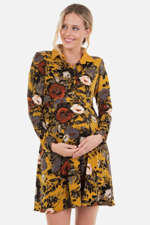 Sukienka ciążowa i do karmienia z kwiatowym wzorem