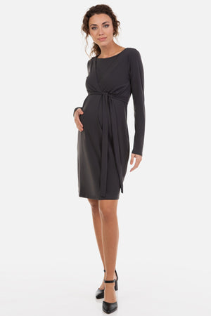 Sukienka ciążowa i do karmienia z paskiem