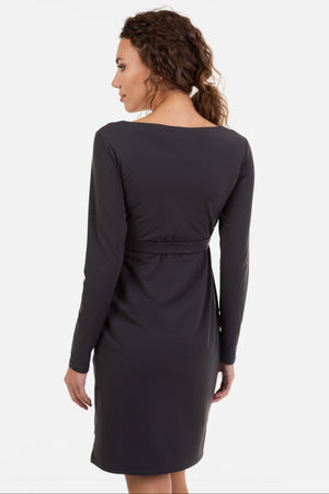 Sukienka ciążowa i do karmienia z paskiem