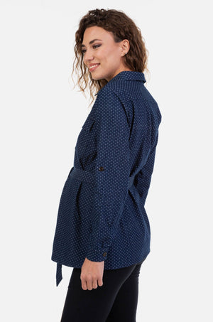 Jeansowa koszula ciążowa i do karmienia