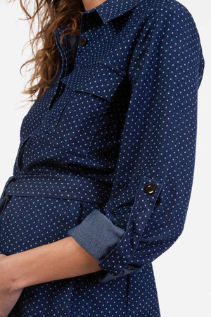 Jeansowa koszula ciążowa i do karmienia