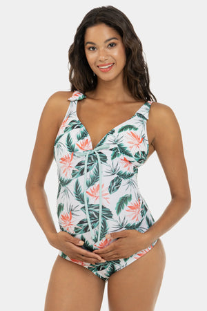 Jednoczęściowy strój kąpielowy ciążowy i do karmienia - Tropical