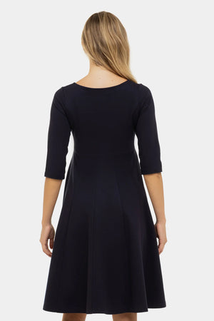 Wieczorowa sukienka ciążowa i do karmienia - granatowa