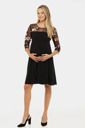 Sukienka ciążowa na specjalne okazje z cekinami