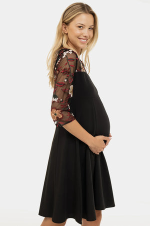 Sukienka ciążowa na specjalne okazje z cekinami