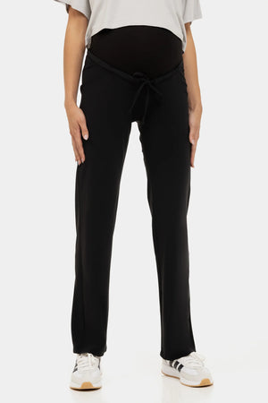 Sportowo-eleganckie spodnie ciążowe z organiczną bawełną