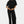 Miękki crop top ciążowy z modalu – czarny