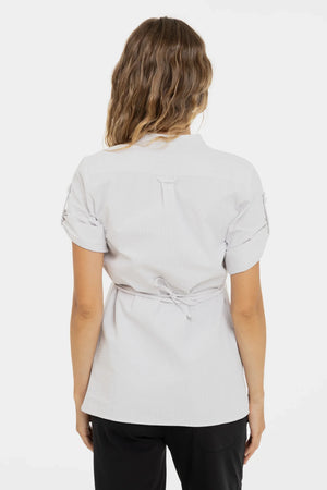 Bawełniana koszula ciążowa i do karmienia - ecru