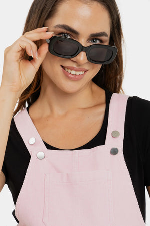 Bawełniana sukienka ciążowa i do karmienia na ramiączkach – różowa