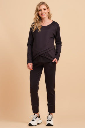 Bluza ciążowa i do karmienia z kopertowym przodem