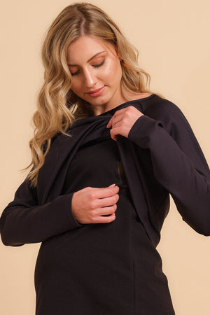 Bluza ciążowa i do karmienia z kopertowym przodem