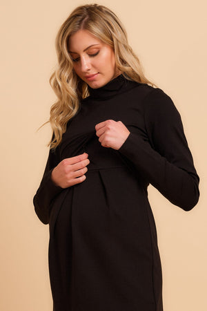 Sukienka ciążowa i do karmienia z golfem