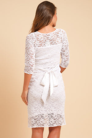 Koronkowa sukienka ślubna ciążowa i do karmienia