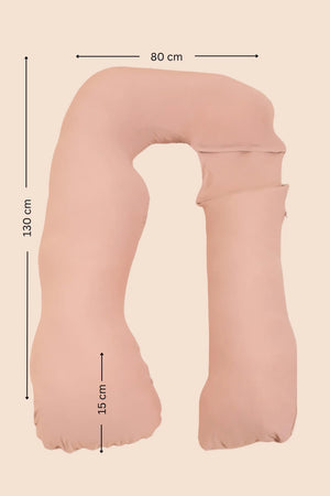 Poduszka ciążowa i do karmienia 3 w 1 – kremowa