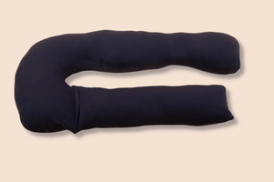 Poduszka ciążowa i do karmienia 3 w 1 – granatowa