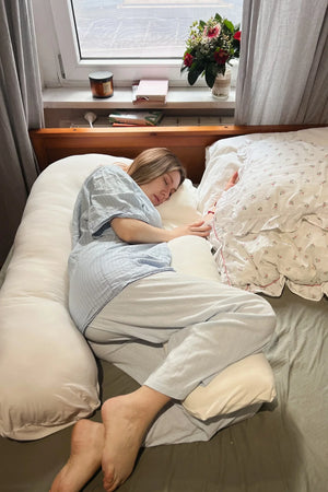 Poduszka ciążowa i do karmienia 3 w 1 – ecru