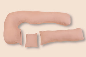 Poduszka ciążowa i do karmienia 3 w 1 – kremowa