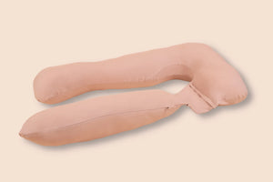 Poduszka ciążowa i do karmienia 3 w 1 – kremowa