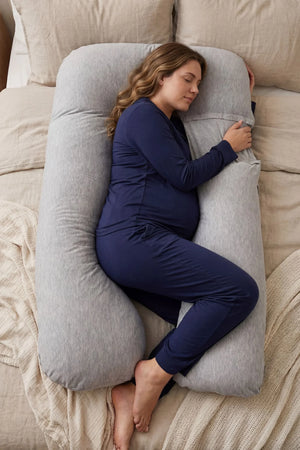 Poduszka ciążowa i do karmienia 3 w 1 – szara