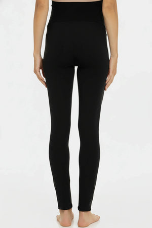 Czarne legginsy ciążowe