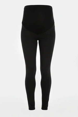 Czarne legginsy ciążowe