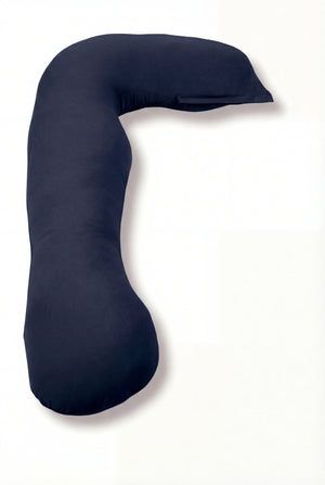 Poduszka ciążowa i do karmienia 3 w 1 – granatowa