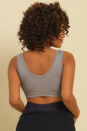 Biustonosz ciążowy i do karmienia - szary