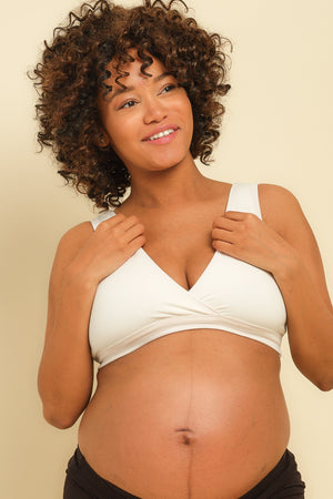 Bawełniany biustonosz ciążowy i do karmienia