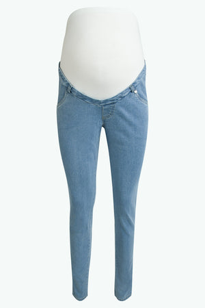 Dopasowane elastyczne jeansy ciążowe