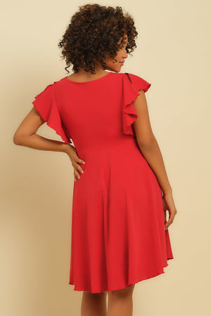 Zwiewna sukienka ciążowa i do karmienia