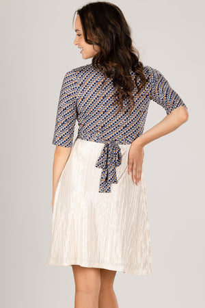 Błyszcząca sukienka ciążowa i do karmienia