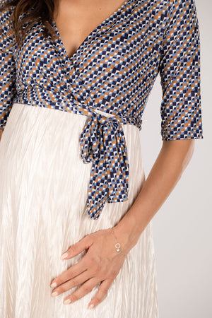 Błyszcząca sukienka ciążowa i do karmienia